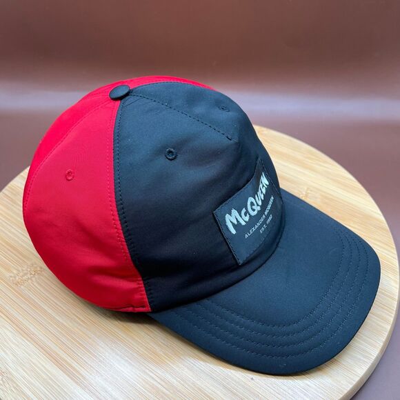 Alexander McQueen Graffiti Cap Black/Red Size S - Picture 4 of 9
